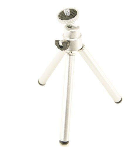 Ex-Pro TRA-0303 Mini Metal Tripod with Ball Tilt Head, Silver