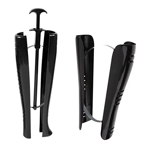 Csafyrt Stiefel Shaper, Stiefelformer für hohe Stiefel, Plastikschuhbaumeinsätze Knie hohe hohe Stiefel unterstützen Halterwerkzeug schwarz mit Griff