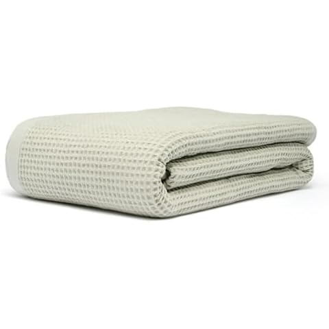 9Threads Organic Cotton Waffle Blanket Cover