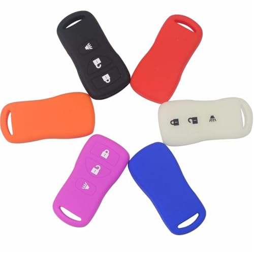 Boîtier de clé silicone pour Nissan Pathfinder Xterra Armada télécommande - 2