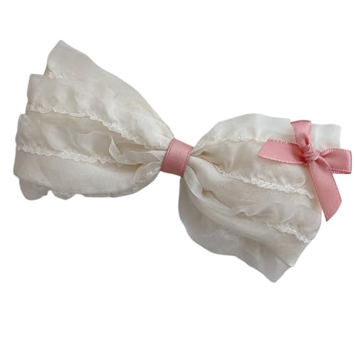 Accessoires de cheveux avec nœud blanc pour fille, le cadeau idéal pour anniversaire