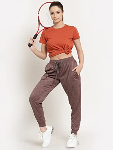 Image of UZARUS Women's Slim Fit Polyester Track Pants