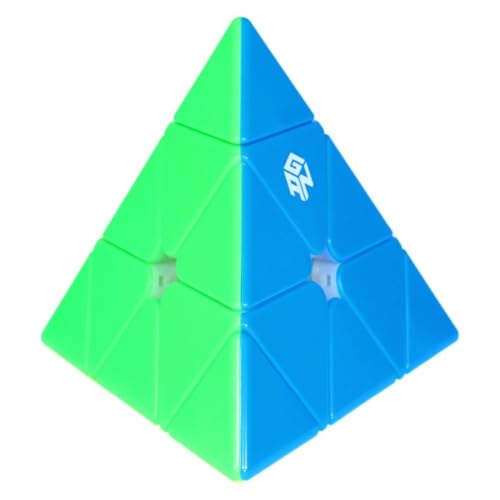Image of GAN Pyraminx M Enhanced Magnetic Speed Cube | Upgraded Core-Edge System, Honeycomb Design & GES Springs | Lightweight 66g, Fast Turning & Stronger Magnetic Feel, Frosted