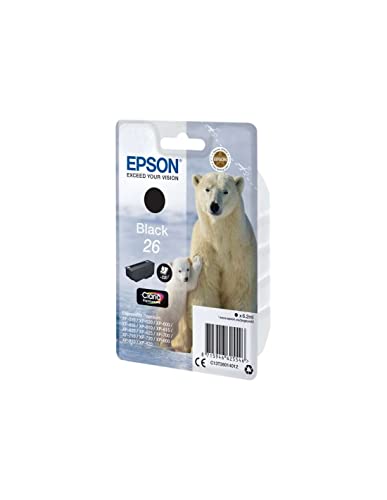 Epson 26 Serie Orso Polare Cartuccia Originale, Standard, Nero