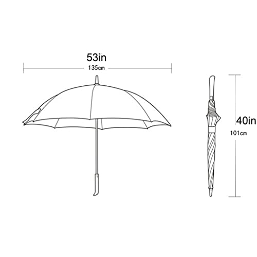 Zyledw Umbrellas,Oversized Umbrella 53Inch Double Canopyng Windproof Umbrella Push Cart Compatible Stick Umbrella For Women And Men/Light Gray #TOP1