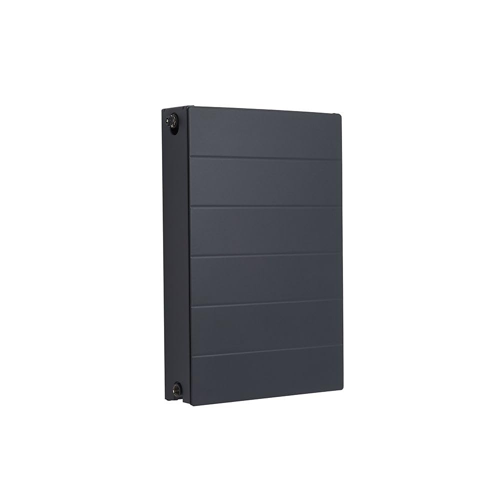 Milano Anthracite Alora Type 22 Horizontal Double Panel Convector Radiator - 600Mm X 400Mm