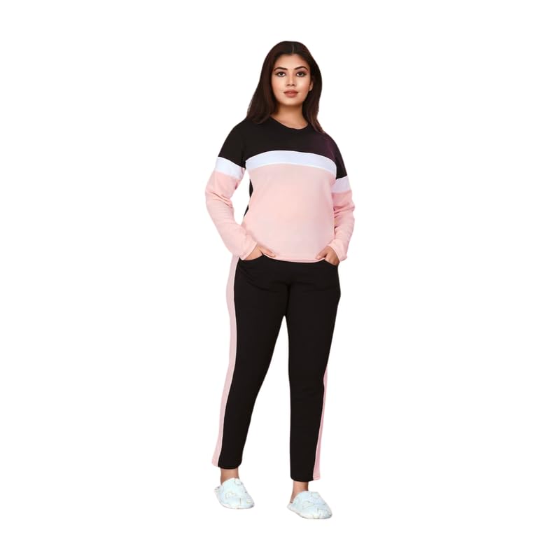 Cotton Blend Tracksuits for Women Full Sleeves Round Neck Woman Workout for Sports Comfortable and Breathable Gym Wear-image-38