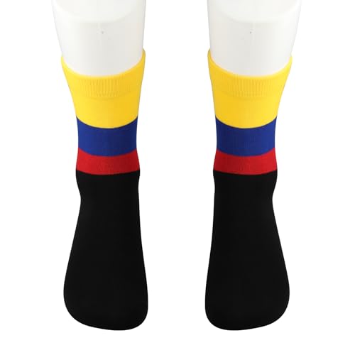 CENWA 1 Pair Colombia Socks Colombian Flag Inspired Gift Colombian Gift Colombia Souvenirs