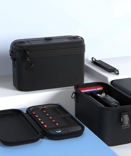 Buygimu Switch 2�K�� �P�[�X ��e�ʎ��[ �܂邲�Ǝ��[�o�b�O �I�[���C���{�b�N�X 2�w�\�� �L�����[�P�[�X �X�C�b�`2 �S�ʕی� �ϏՌ� �h�� Switch 2�{�́E�h�b�N�EJoy Con�EPro�R���Ή� �Q�[���J�[�h �d���A�_�v�^�S�����[