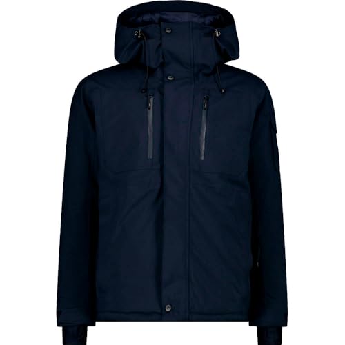 Veste de ski à capuche fixe CMP pour homme vêtement de sport d'hiver noir