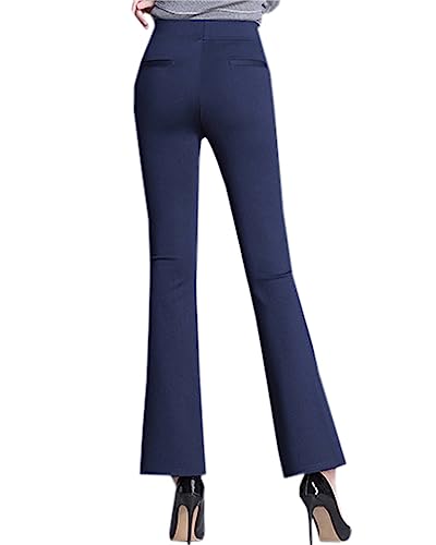Betusline Women's Bootcut Dress Pants High Waisted Stretchy Pull On Casual Work Pants2