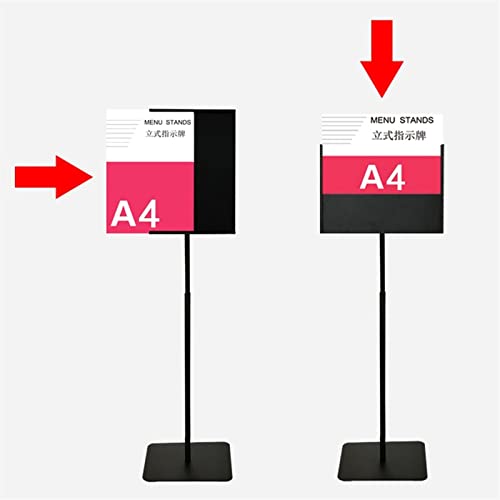 Support d'affichage réglable au sol pour éviter les chutes d'affiches