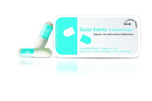 Preisvergleich Produktbild Kapseln 'Gutes Karma' in kleinen Dosen - Geschenkidee