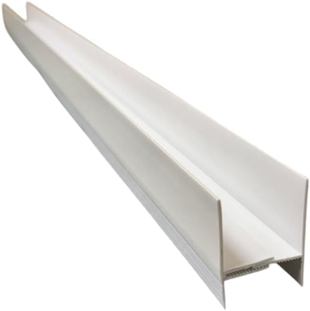 Door Sweep Bottom Expander, Extender - Adjustable -1"- 1 1/2" Width, FITS-All Storm & Screen Doors 32-36 inch, Dual Rubber Seal, Black/White - Vinyl & Rubber- Made in USA (White, 36 inch)
