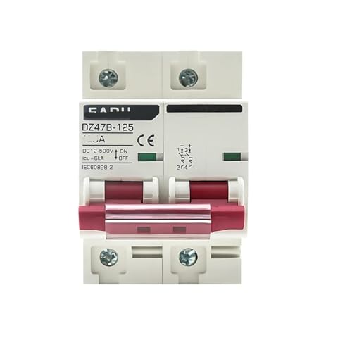 Disjoncteur de batterie voiture DZ47B-125 isolateur DC 12V 24V 48V protection bipolaire
