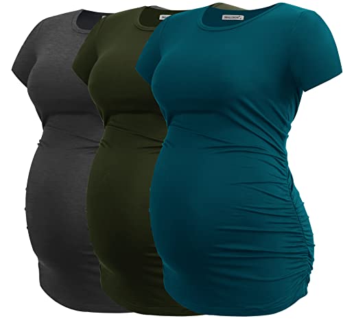 Tunique froncée sur le côté anti-compression lot de 3 hauts souples XX-Large
