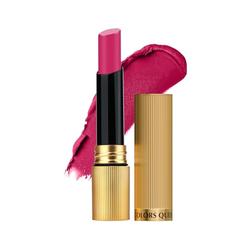 Image of Colors Queen Hold Up Full Day Non-Transfer Matte Lipstick | Long Lasting and Weightless Formula | Intense Color Pay Off | Waterproof Lipstick for Women (102 - Vicious, 4g)