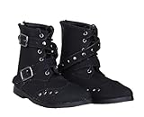 SssHam Doll Shoes Gothic Short Boots 1/3 BJD Doll 70cm Doll for Joint Doll Accessories(Black)