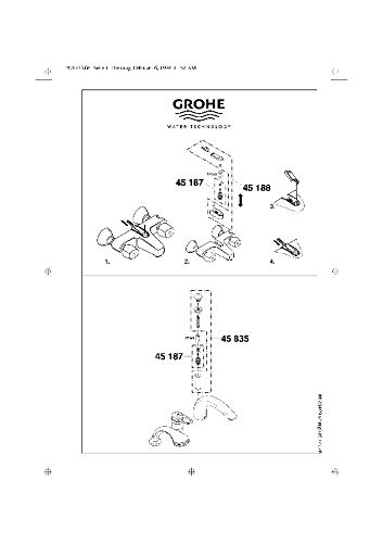 GROHE Umstellung Florida, pro Stück 45187000