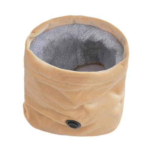 Heated Scarf Three Temperature Settings USB Powered Winter Scarves for Hiking Travel Skiing Walking- Khaki