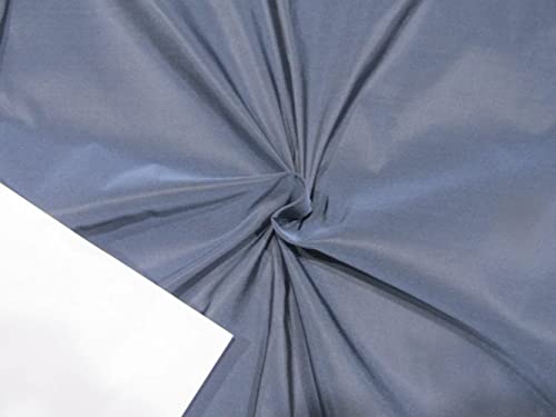 Taffetas de soie pure gris bleuâtre TAF279 tissu pour robe de soirée