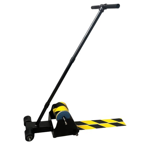 Floor Tape Applicator Machine – Metal Line Marking Applicator for Masking, Painting & Court Lines – Adjustable Paint Tape Dispenser Fits 3" (7.5cm) Core