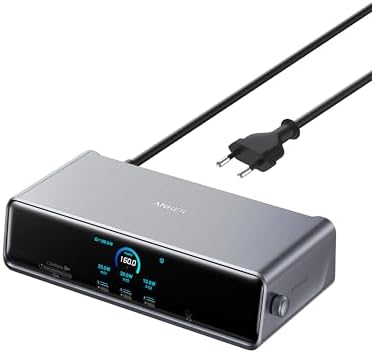 Anker Prime Docking Station, 14 Ports, Triple-Display DisplayLink | 140W USB-C, Smart Display, Kühlung, dreifaches 4K, für macOS & Windows (DisplayLink-Treiber erforderlich)