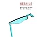 OLINOWL Triangle Thick Rimless Sunglasses One Piece Colored Transparent glasses For Women and Men
