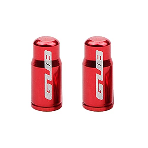 Tapón de válvula de neumático aluminio rojo miniatura 2