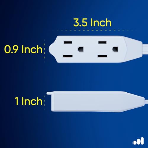 Maximm 360-33 Cable 15 Ft 360° Rotating Flat Plug Extension Cord/Wire thumb #3