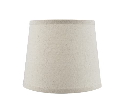 Aspen Creative 38006, Collapsible Empire Transitional Spider Shade, 9" Top x 11" Bottom x 9" Slant, Oatmeal Linen by Aspen Creative - Image 3
