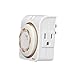 Coleman Cable 50002 7-Day Indoor Heavy Duty Mechanical Timer, White
