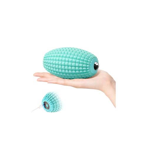 YIXIUTEN Vibrating Massage Ball for Muscle Recovery, Silicone Myofascial Massage Ball, Plantar Fasciitis Relief,Hip & Psoas Release, Deep Tissue & Trigger Point Roller for Neck, Back, Foot (Blue)