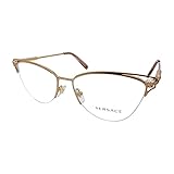 Versace VE 1280 1412 Rose Gold Metal Cat-Eye Eyeglasses 55mm
