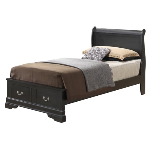 Elegant Black Twin Storage Bed Maximizing Space and Style