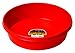 Little Giant Plastic Utility Pan (Red) Durable & Versatile Short Livestock Feeding Bucket (3 Gallon) (Item No. P3RED)
