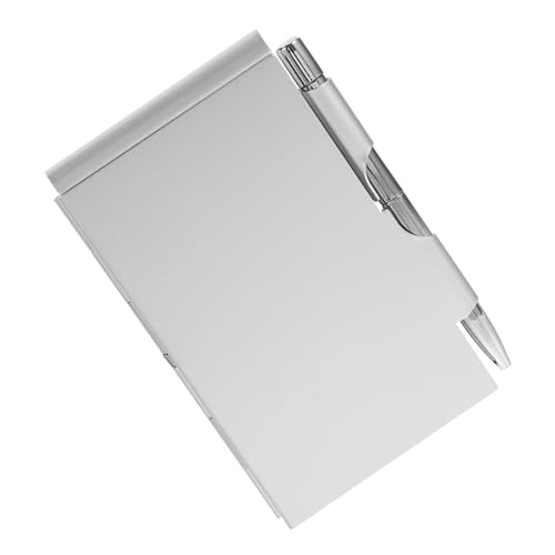 Sewroro Cuaderno Creativo Notas Bolígrafo Pequeño Cuaderno Billetera Cuaderno Rayado Mini Cuaderno Diario Cuaderno Espiral De Bolsillo Tableta Pulsera Libreta Con Separadores Silver Papel