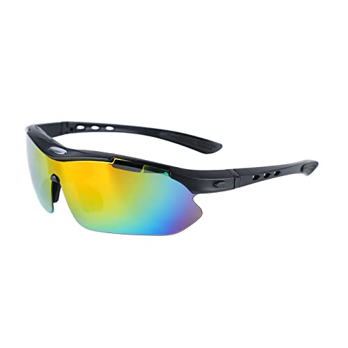 ZAWELIYO Gafas de Sol Deportivas para Hombres y Mujeres, Marco Extraíble para Miopía, Reposamuñecas Antideslizantes, Gafas de Sol Deportivas, Orificio de Ventilación para Conducir, Pesca,
