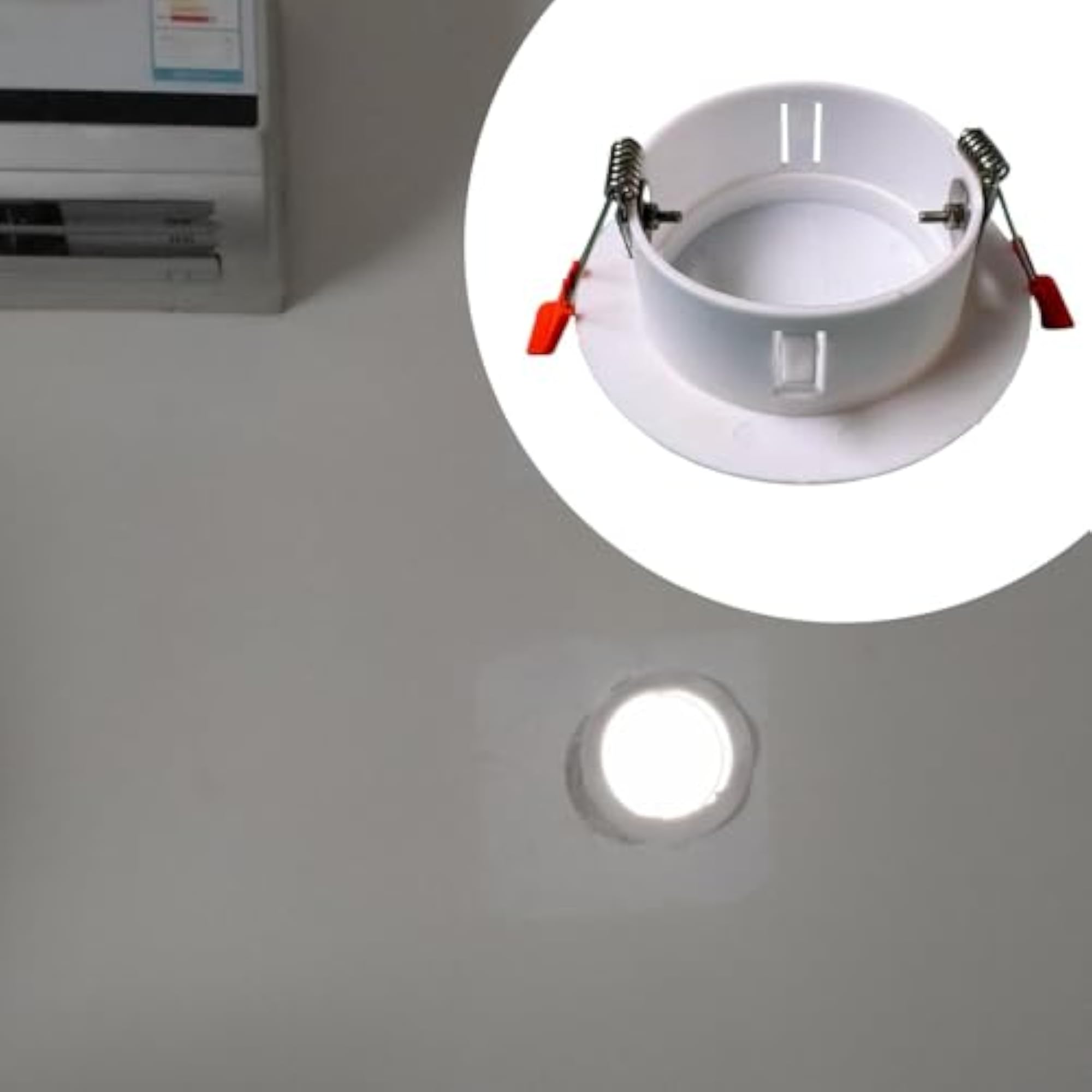 Ceiling Hole Cover Plate Round with Buckle for Ceiling Openings