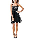 Aus fein fließendem Material Kleid Cocktailkleid von Ashley Brooke - Schwarz Gr. 42