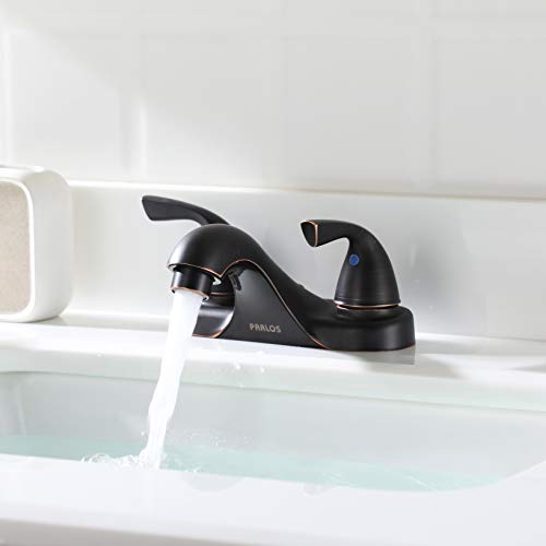PARLOS 2-Handle Bathroom Sink Faucet with Metal Drain Assembly & Hose Lead-Free cUPC, Oil Rubbed Bronze, 13590 - Thumbnail 3