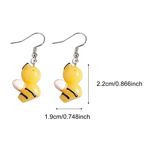 Earrings For Women Pack Fashion Popular Simple Resin Simulation Stereo Animal Earrings Fashion (A-Pink, One Size) #TOP5