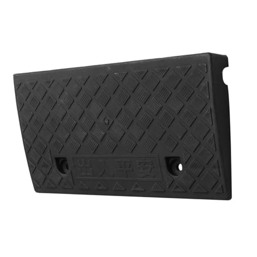 Rampa de carga para automóvil Ipetboom, rampa plástica para bordillo de 50 x 27 x 9 cm, color negro, para uso en entrada de garaje y motocicletas miniatura 1