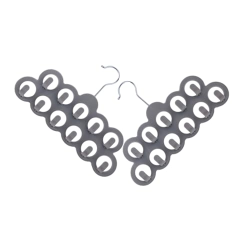 ELAYARD 2 pezzi Appendino Antiscivolo per Sciarpe e Cinture Organizer Multifunzionale per Cravatte e Accessori Armadio Salvaspazio