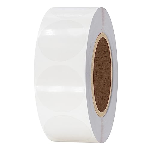 Hybsk 1000枚 丸シール 25mm 封印 防水透明 未開封 ラッピングラベル 封筒 手紙 透明シール 包装 粘着ラベル 1巻1000枚 業務用 ﻿
