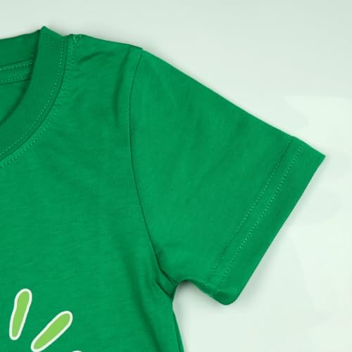 Image of Toddler Boys Easter Shirt Short Sleeve Kids Digger Eggs Hunt T-Shirt Cotton Dinosaur Bunny Outfits Tee Top 2-7 Years
