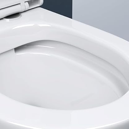 doporro Spülrandlose Stand-WC mit Spülkasten komplett inkl. Softclose Absenkautomatik 36x63x82cm Toilette weiß Stand179T – Bild 7