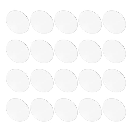 SHINEOFI Pantalla de Vidrio Curvada para Foco Mr16Gu10 Lente de Iluminación Transparente Resistente al Calor 20 Piezas para Uso Interior y Exterior en Lámparas Decorativas