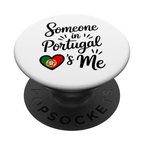 Someone in Portugal Loves Me Portuguese PopSockets PopGrip Adhésif