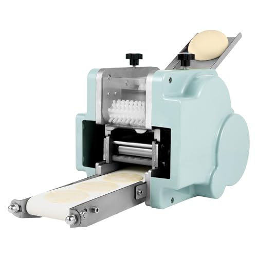 Yellulu Automatic Dumpling Skin Maker, 110V Automatic Dumpling Maker, Wonton Wrapper Dough Maker | ? 8cm/3.15in, 10g Mold | 50-60pcs/Min | Stainless Steel